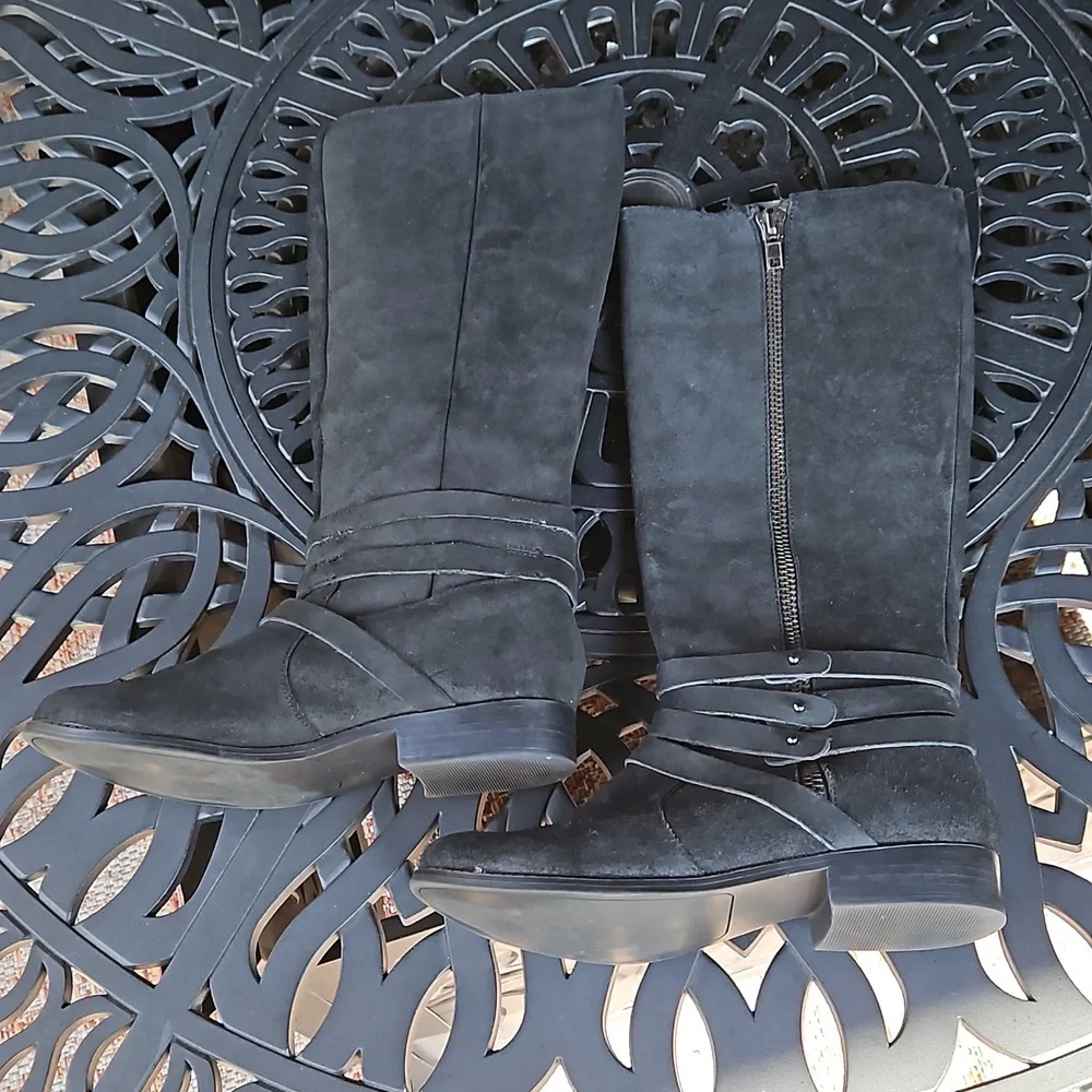 Steve Madden Suede Pull-On Boots - Picture 6 of 9